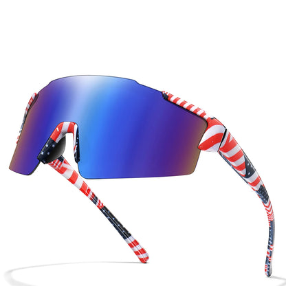 LOISRUBY Band New Style Cycling Sunglasses Sports Bike Glasses Men Women Mtb Bicycle Eyewear Large Windproof Eyewear UV400