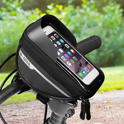 Mountain Bicycle Bag Touch Screen Cycling Handlebar Phone Holder Bag Bike Bags Bicycle Phone Storage Bags Cycling Accessories