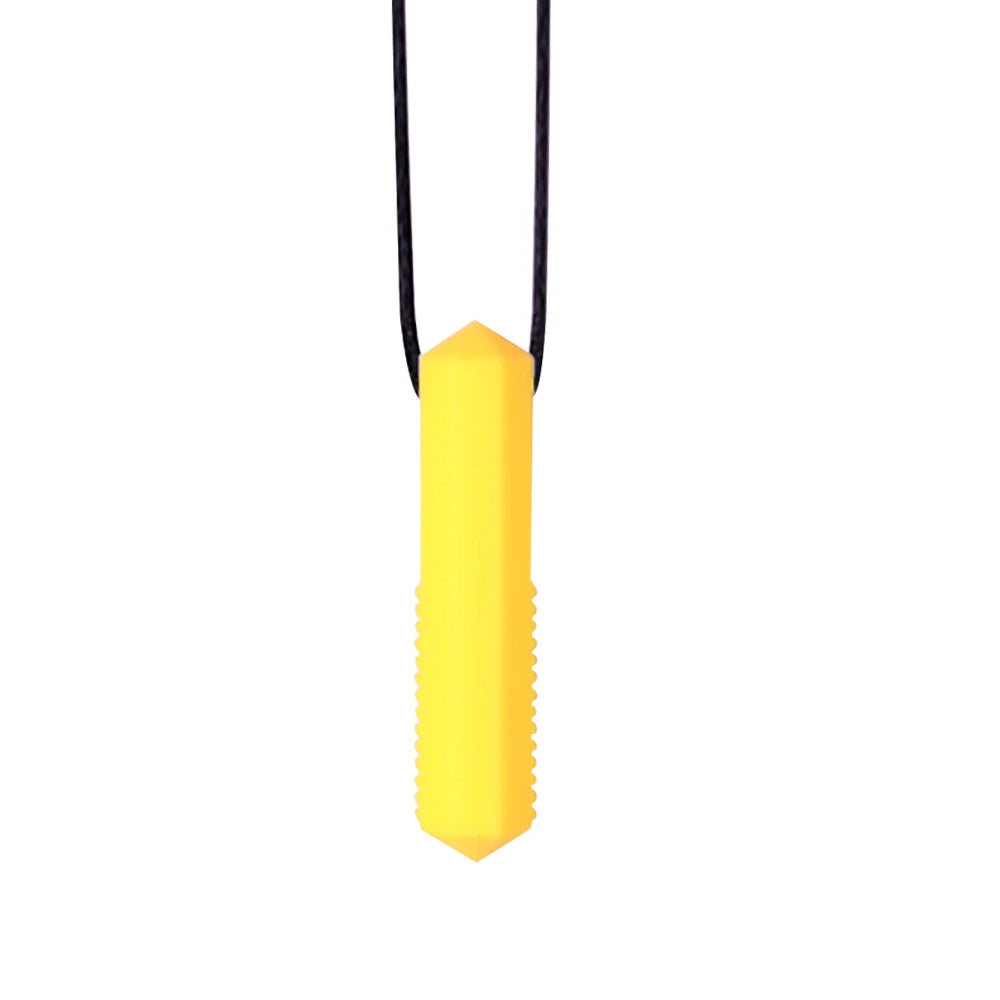 1pcs Silicone Teether Kids Chew Necklace Sensory Chewy Pendant Oral Motor Toys Therapy Tools for Autism ADHD chidren's goods