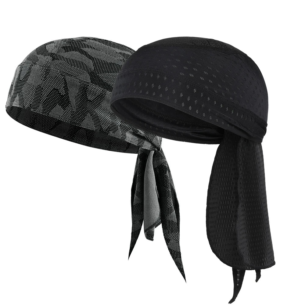 Summer Breathable Running Caps Pirate Hat Outdoor Sport Sun Protection Headscarf Cycling Helmet Liner Quick Dry Beanies Bandana