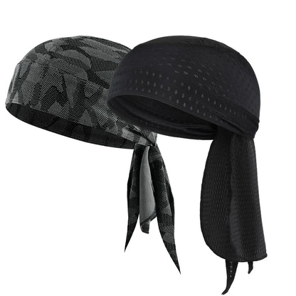 Summer Breathable Running Caps Pirate Hat Outdoor Sport Sun Protection Headscarf Cycling Helmet Liner Quick Dry Beanies Bandana
