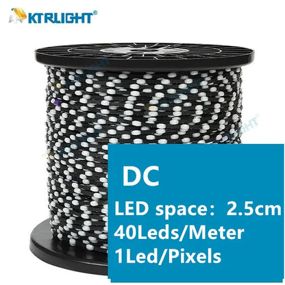 3pin DC5V/12V black LED pixel light string WS2811 RGB programmable light string holiday atmosphere light Christmas light string