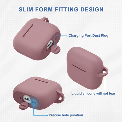 Soft Silicone Case For Apple Airpods 4 Earphone Cover Wireless Bluetooth Headset Protective Cases For Air Pods 4 Cover Accessory