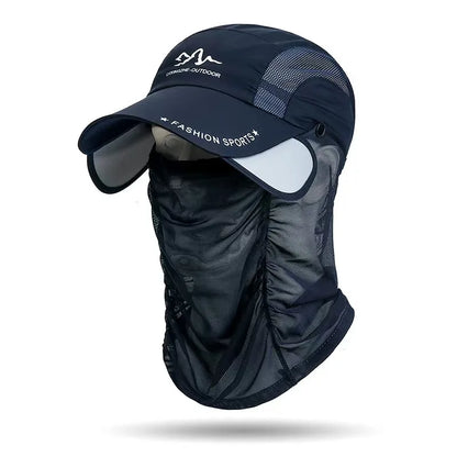 360 ° portable fishing sun hat, outdoor cycling and hiking sun protection, detachable and adjustable fishing equipment