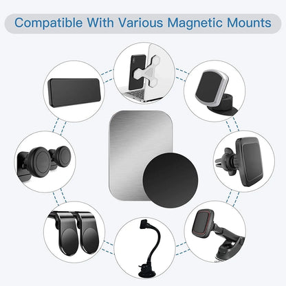 Magnetic Metal Plate for Car Phone Holder Stand Universal Iron Sheet Sticker Tablet Desk Cell Phone Bracket Magnet Sticker Mount