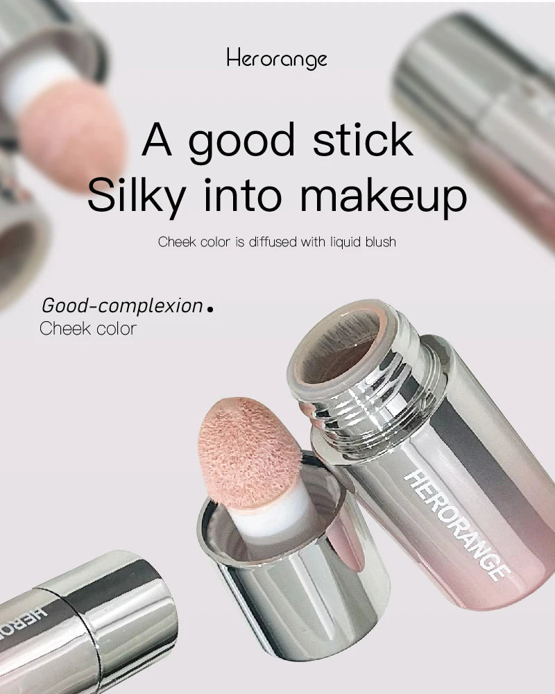 Korean Liquid Powder Blusher Natural Enhancement Color Low Saturation Matte Multi-purpose Powder Blusher Liquid Water Gloss