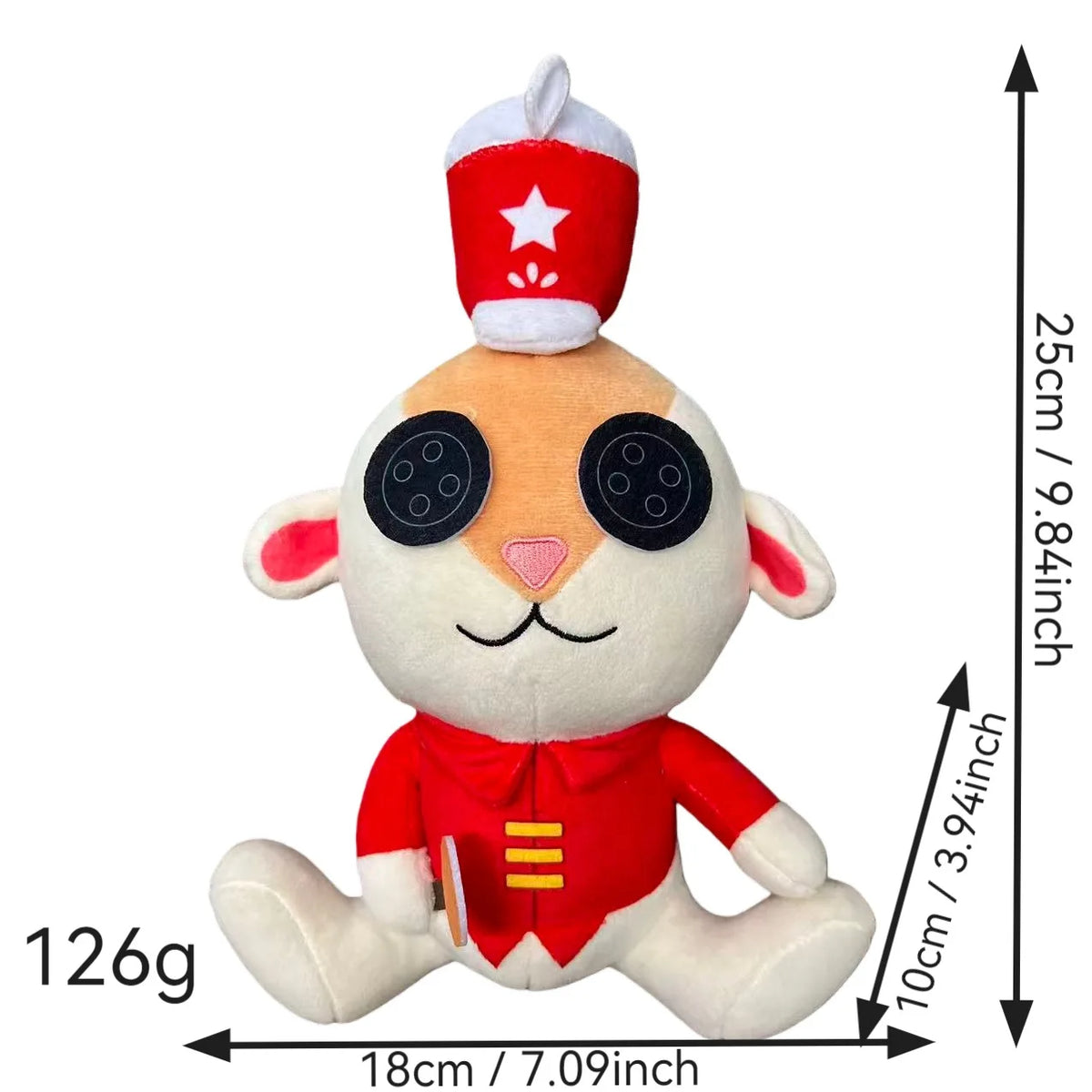 28cm Coraline Plush Stuff Cartoon Figure Kawaii Doll Soft Pillow Ugly Kids Cute Collectible Dolls Decoration Toys Birthday Gifts