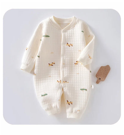 3 Layers Newborn Jumpsuit Cotton Bear Bunny Cartoon Baby Romper Autumn Winter Toddler Outfit Infant Onesie Kids Boy Girl Clothes