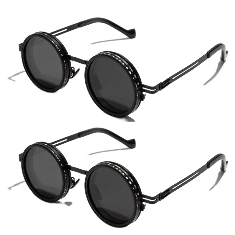 New ND2-400 Adjustable Dimming Glasses 9 Level ND Filter Fishing Sunglasses UV400 With Glasse Case Sunglasses Outdoor