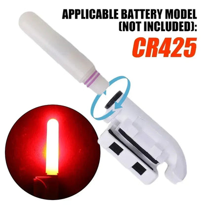 LED Removable Waterproof Fishing Electronic Rod Luminous Stick Light CR425 Battery Float Tackle Night Rock Fishing Accessorie