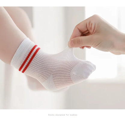 Long Tube Baby Socks Summer Breathable Children'S Socks Soft Cotton Stockings For Baby Socks For Babies