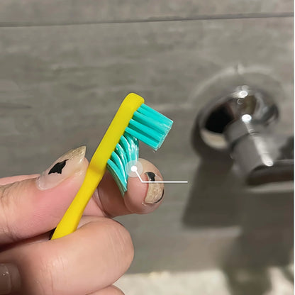 5 Packs of Chocolate Swiss Caring Soft Nylon Bristle Toothbrush Set, Ergonomic Handle, Ideal Choice for Travel and Hotels