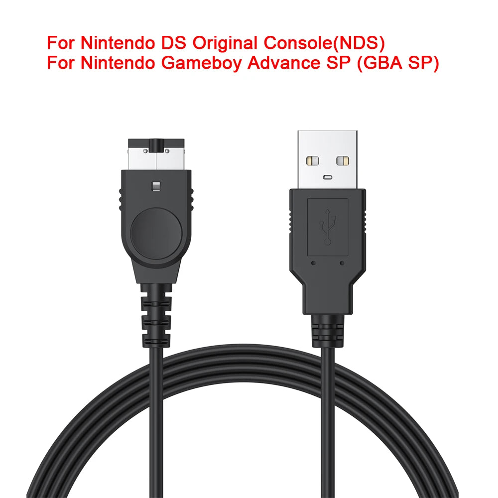 USB Charger Cable For Nintendo S Lite DSL NDSL Data Charging Power Cable Cord For NDSi 3DS New 3DS XL LL New 2DS XL NDS GBA SP