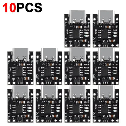 1-20PCS Universal USB Type C Charging Board 3.7V Lithium Battery Charger Board Over Module with Protection Circuit Connectors