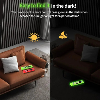 Silicone Remote Pretective Cover For Fire Stick 4K MAX/ 3rd Gen Fire TV Remote Case Glow in The Dark Anti-drop Dustproof Case