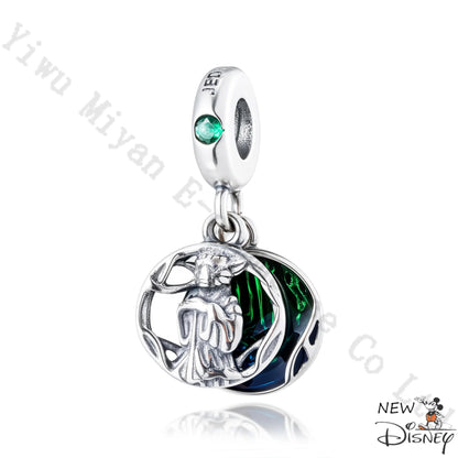 Disney 2026 Charms for Bracelet 925 Sterling Silver Darth Vader Grogu Beads Pendant DIY Jewelry Making Gift for Women Men Fans