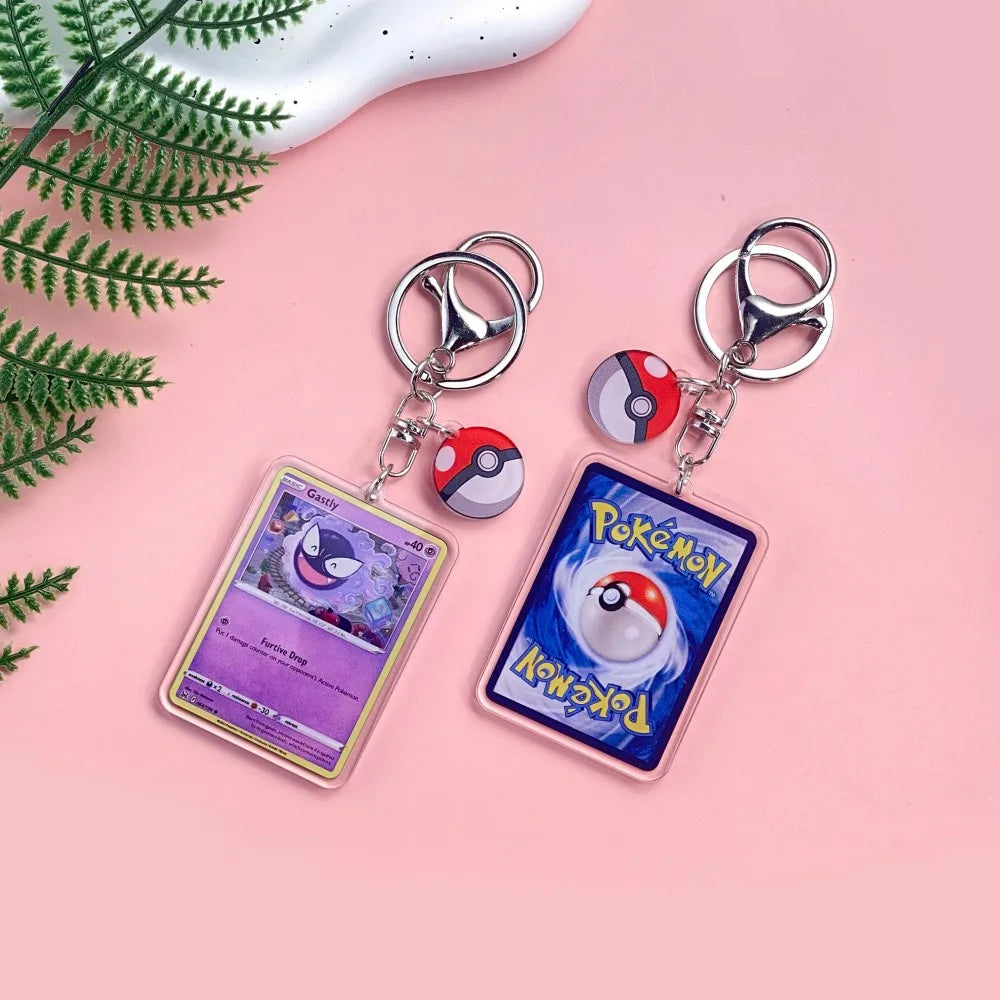 1/43Pcs Pokémon Pikachu Bulbasaur Gold Saint Acrylic Keychain Backpack Pendant Bag Charms Accessories Decoration Holiday Gifts