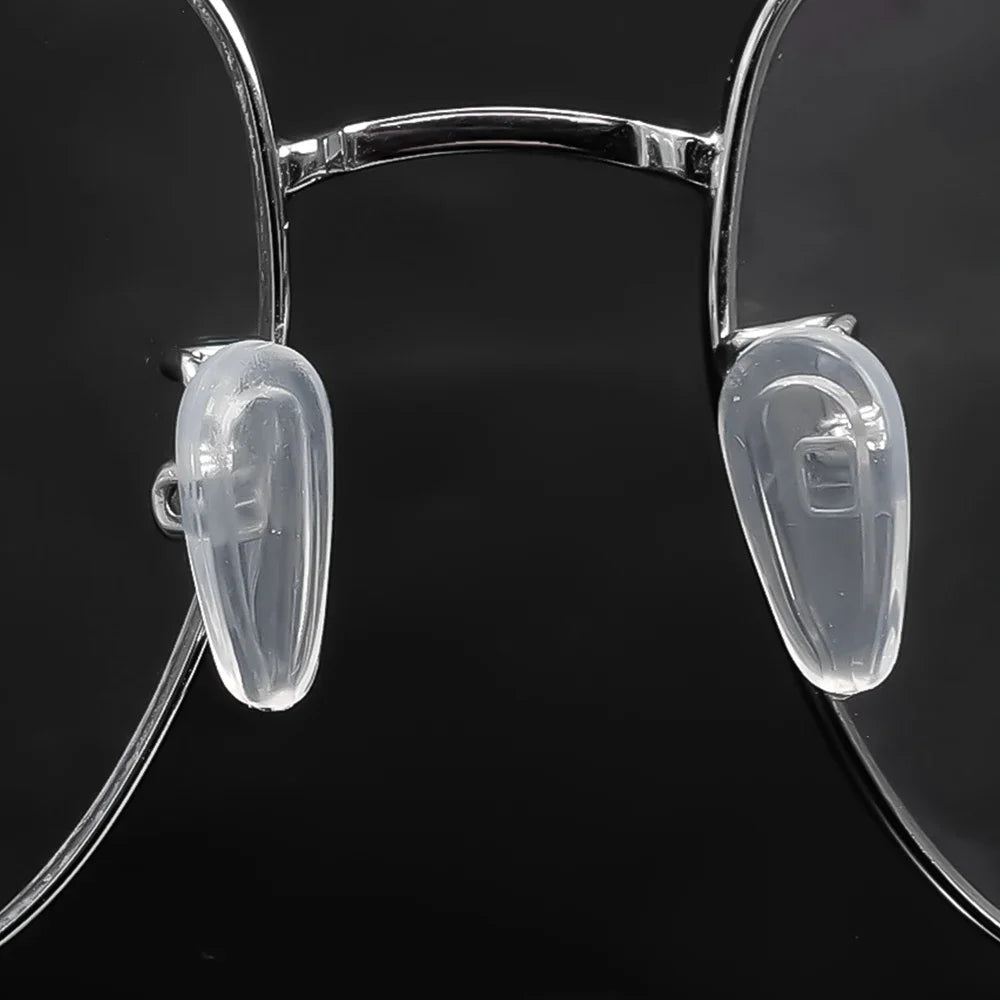 Eyeglasses Nose Pads with Screwdriver DIY Soft Silicone Air Chamber Glasses Replacement Repair Tools Anti-slip Nose Pad Screw