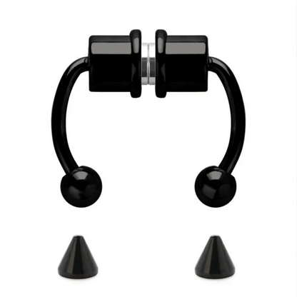 Magnetic Horseshoe Nose Rings, 316L Stainless Steel, Faux Septum Rings, Fake Piercing, Clip on, Hoop Rings, Gift for Women, Girl