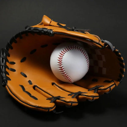 Outdoor camping sport Baseball Gloves Softball Practice Equipment Size 9.5 Left Hand For Kids/Adults Man Woman Training