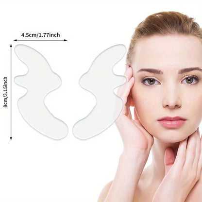 Reusable Silicone Facial Patches for Smile Lines & Chin Anti-Wrinkle Skin Lifting Overnight Facial Patches Reduce Fine Lines
