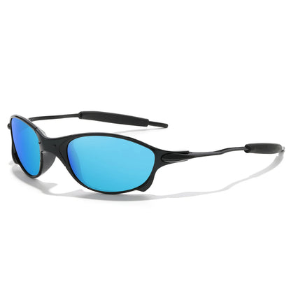 Men And Women Trendy Cycling Sunglasses Metal Shades With UV Protection for Outdoor Sports, Running, Hiking, Driving Travel