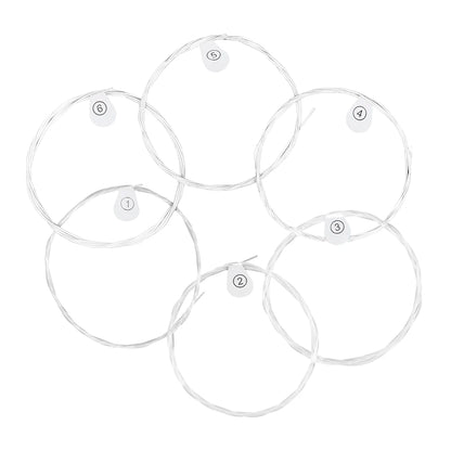 6 Pcs Strings Classical Guitar Strings Black Clear Nylon Guitarra Strings Sliver Plated Copper Wound String Guitar Accessories