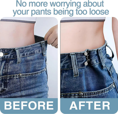 1/2/4 Pairs Jeans Button Tightener,Pant Waist Tightener, Button Pins for Jeans, Button for Jeans to Make Smaller Waist Tightener