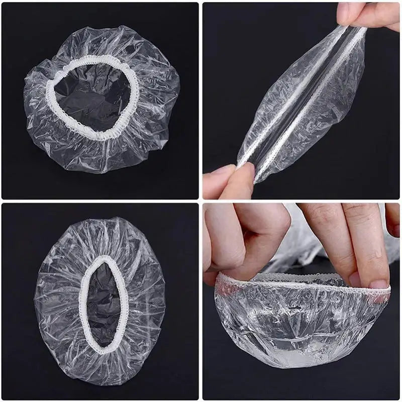 1-500pcs Disposable Hair Dye Earmuff Waterproof Ear Cover Baking Oil Wash Shower Bathing Barber Hairdressing Cleaning Accessorie