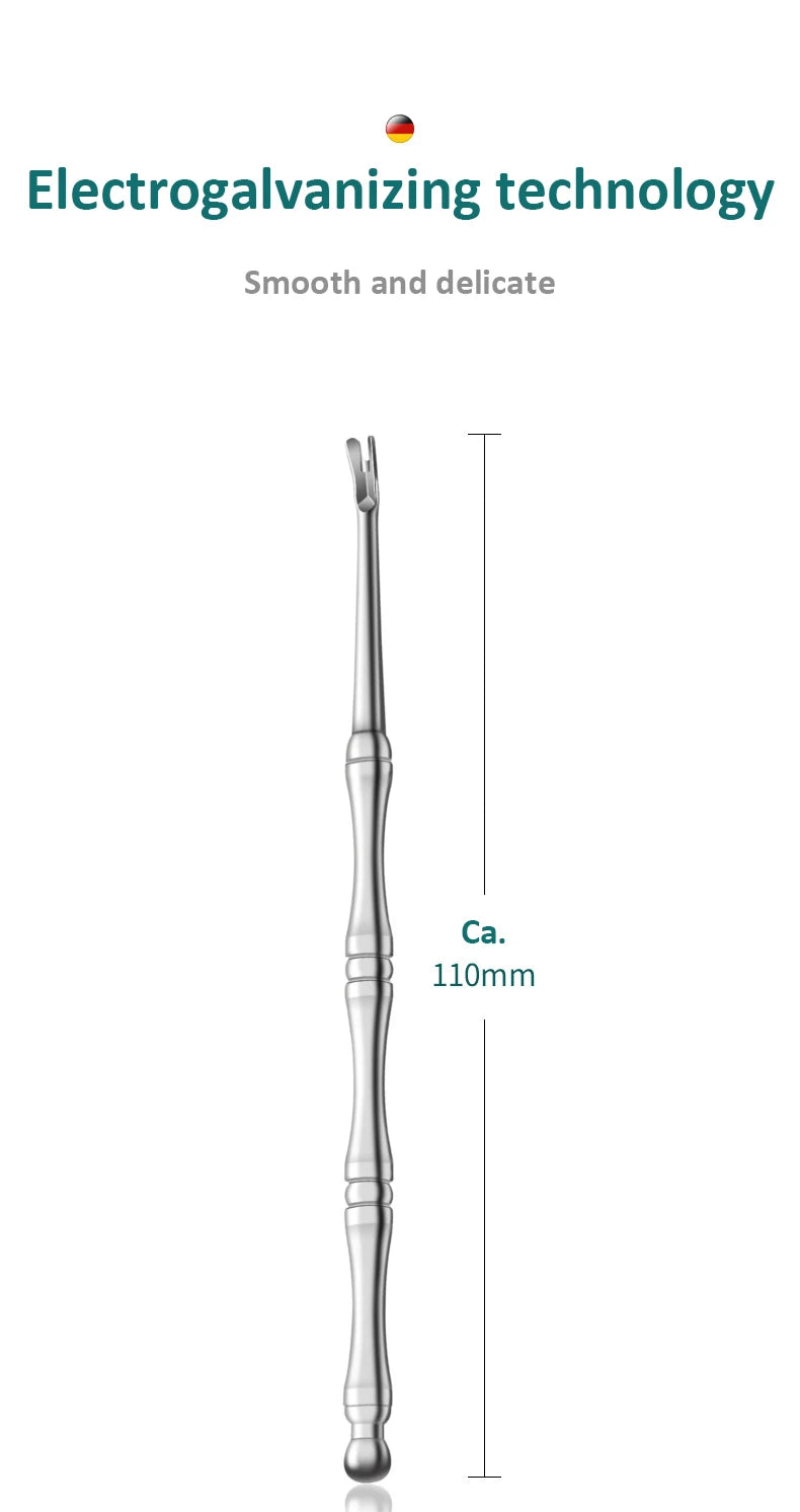 High Quality Cuticle Remover Dead Skin Pusher Surgical Grade Stainless Steel Nail Art Manicure Tool Scraper Nail Cleaner Trimmer