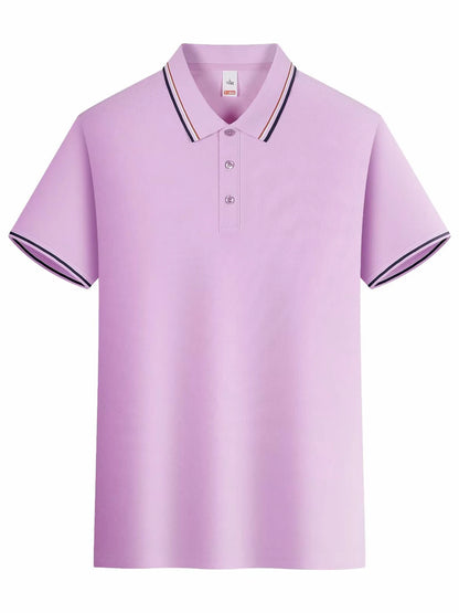 Summer Solid Color Women Stripe Polo Shirts Sport Culture T-Shirts Collar Soft Streetwear All-Match Casual Woman Short Sleeve