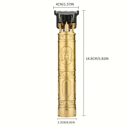 Rechargeable Mens T9 Carving Hair Clipper Vintage Portable USB Cleaning Barber Professional Hair Cutting Machine Beard Trimmer