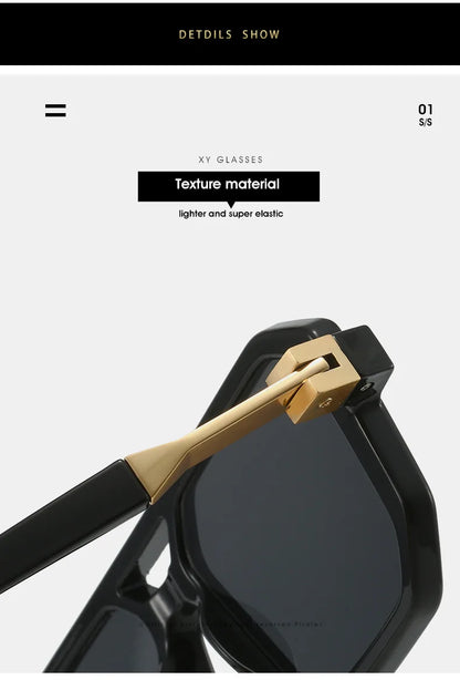 Punk Sunglasses Men Brand Designer Square Sun Glasses UV400 Fashion Cool Shades Women