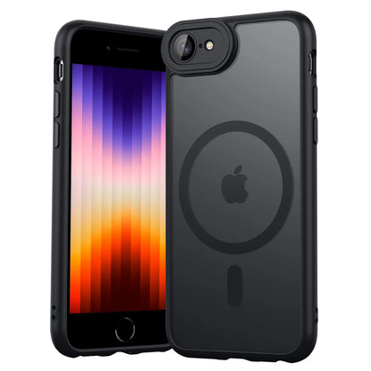 Luxury Magnetic Matte Translucent Armor Shockproof Case For iPhone 7/8/SE 2/SE 3 For Magsafe Wireless Charge Cover