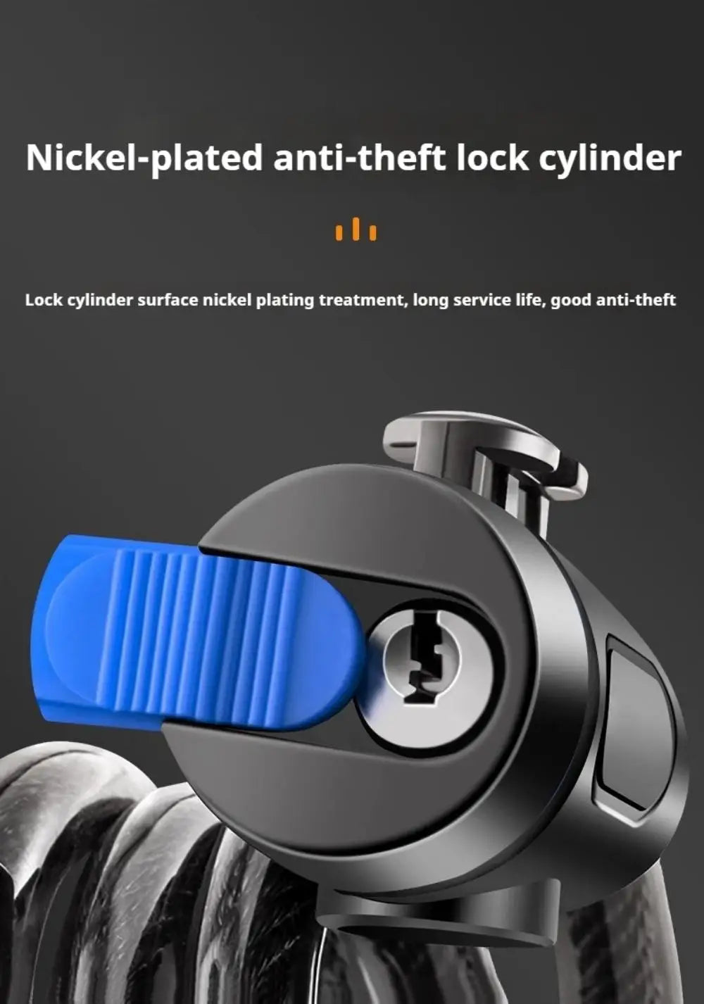DOMEN Bicycle  Anti-Theft Chain Lock Bike Portable Metal Steel With 2Keys Safety Lock Motorcycle Bike Lock Bicycle Accessories