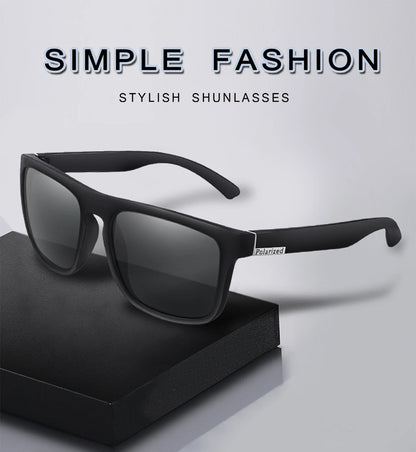LOISRUBY Brand Polarized Cycling Sunglasses Men Car Driving Color Changing Bike Motorcycle Square Frame Hinking Festival
