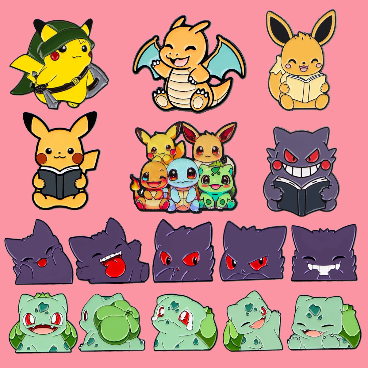 Cute Anime Elf Monster Enamel Pin Cool Game Brooches Lapel Badges Briefcase backpacks Accessories Decoration Jewelry Kids Gift