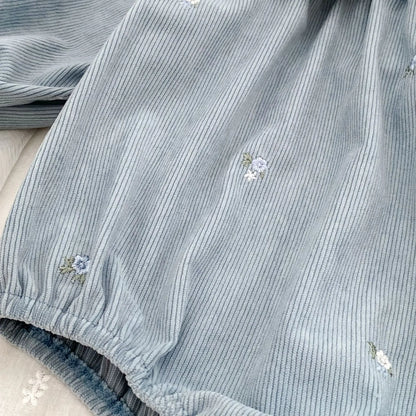 2025 New Toddler Baby Girls Romper Spring Children Clothes Ruffled Long Sleeved Cotton Baby Clothing Flower Baby Girls Jumpsuit