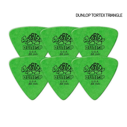 10pcs Delrin Dunlop Guitar Picks 0.5/0.6/0.73/0.88/1.0/1.14MM Anti-slip Style Electric Guitar Picks Triangle Picks