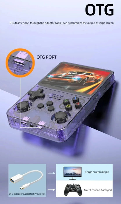 ARKOS R36S Retro Handheld Game Console Linux System 3.5-inch IPS Screen Video Player 64GB/128GB Portable Handheld Game Console