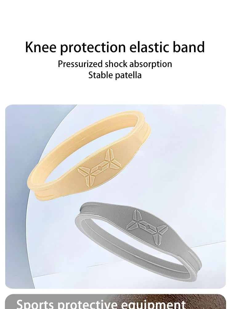 Basketball Kneepad Breathable Silicone Shock-Absorbing Sports Fitness Knee Protector Patella Belt Fixed Patellar Support