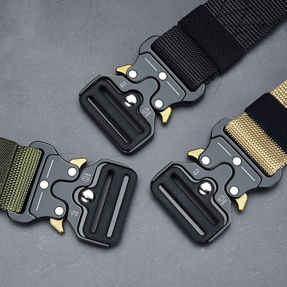 1 Pcs Outdoor Mountaineering Multifunctional Tactical Nylon Canvas Woven Trouser Belt
