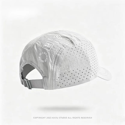 Short Brim Quick-Drying Mesh Baseball Cap - Breathable Lightweight UV Protection Sunshade, for Men Women Couples, Outdoor Hiking