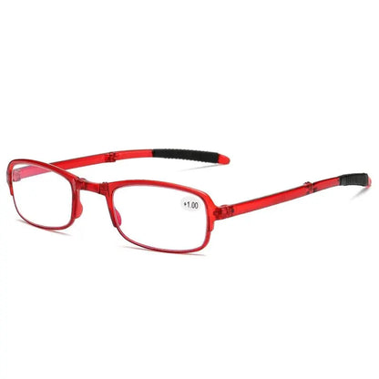 Folding Reading Glasses with Case Anti Blue Light Eyeglasses Presbyopia Retro Unisex Pocket Glasses Portable Glasses Men Women
