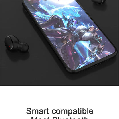 A6S Wireless Bluetooth Earphones Touch Control Sport Headset LED Display Stereo Sound For Mobile Phones