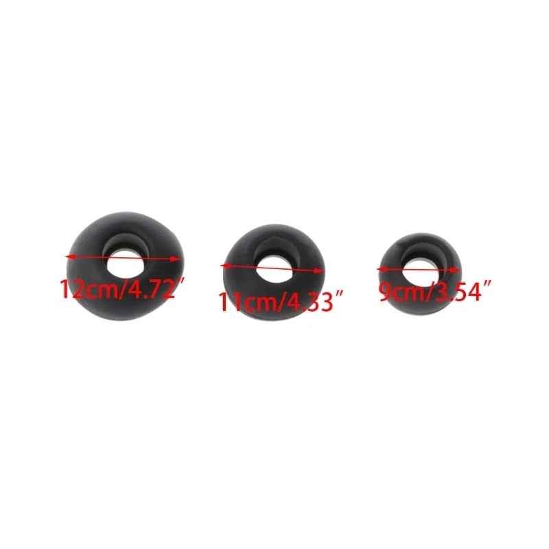 12 Pairs(S/M/L) Soft Clear Silicone Replacement Eartips Earbuds Cushions Ear pads Covers For Earphone Headphone