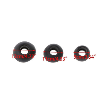 12 Pairs(S/M/L) Soft Clear Silicone Replacement Eartips Earbuds Cushions Ear pads Covers For Earphone Headphone