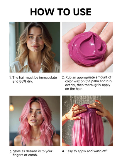 13 colors Halloween Hair Colour Wax 50g/120g DIY Temporary Dye Hair Mud Wax Hair Colour Cream For Daily Party Cosplay Men&Women