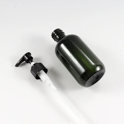 100/150/200/300/400/500ml Shampoo Refillable Bottles Pump Container Plastic Liquid Shampoo Shower Gel Bottles Home Bath Supply
