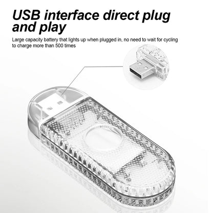 1 pc Multi Color Car Light Wireless LED Touch Light Roof Light Sensor Read Lamp Mini USB Charging Light Car Interior Accsesories